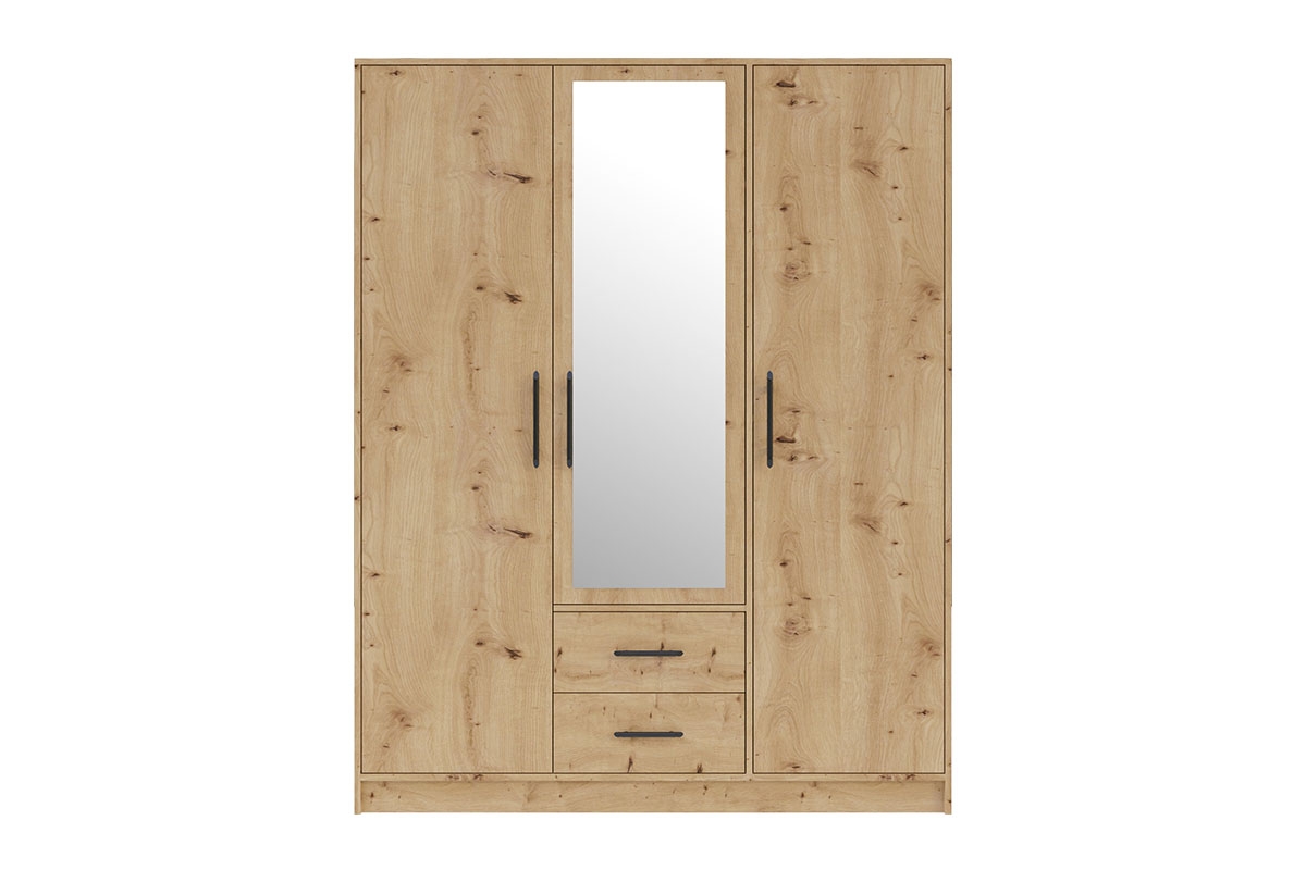 Dulap Smart SRL2 cu trei uși, două sertare și oglindă - artizanal dulap cu trei uși z dwiema sertare i oglindă Smart SRL2 - artisan