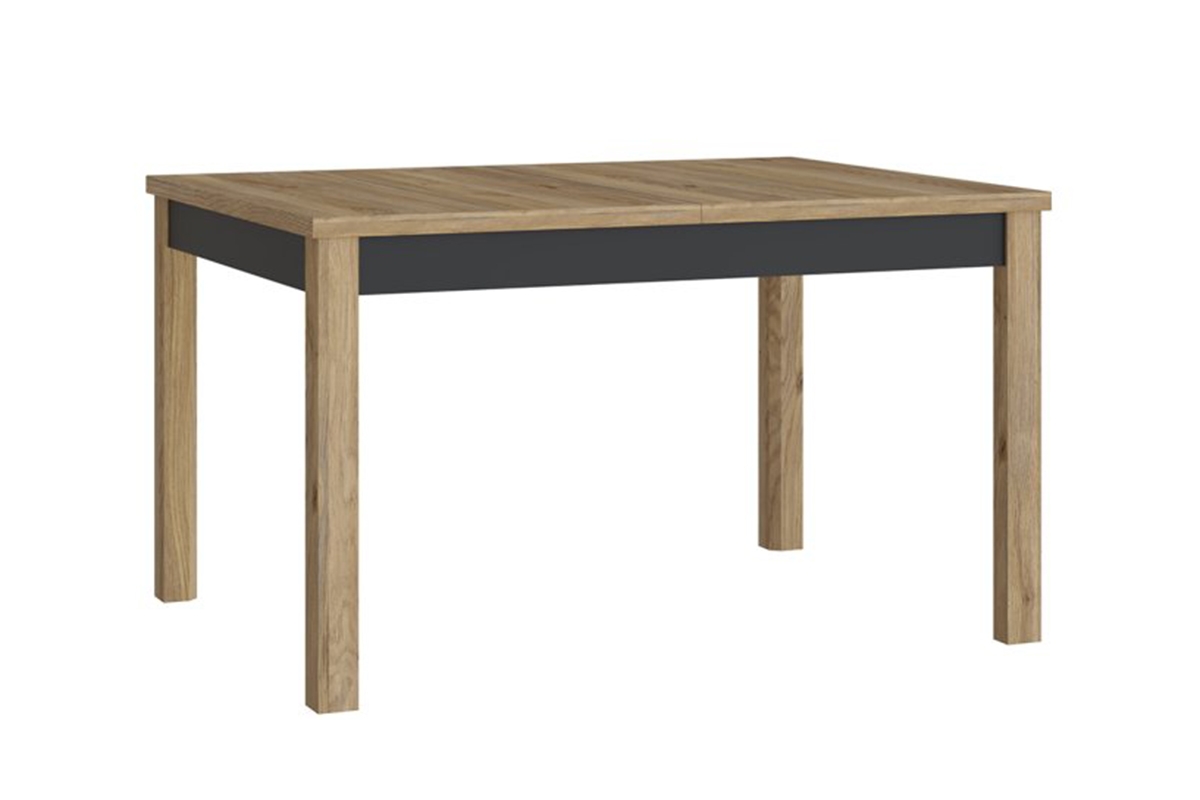 stôl Joakimis rozkladany 120x80 cm - Dub mauvella / Čierny  stôl Joakimis rozkladany 120x80 cm - Dub mauvella / Čierny 