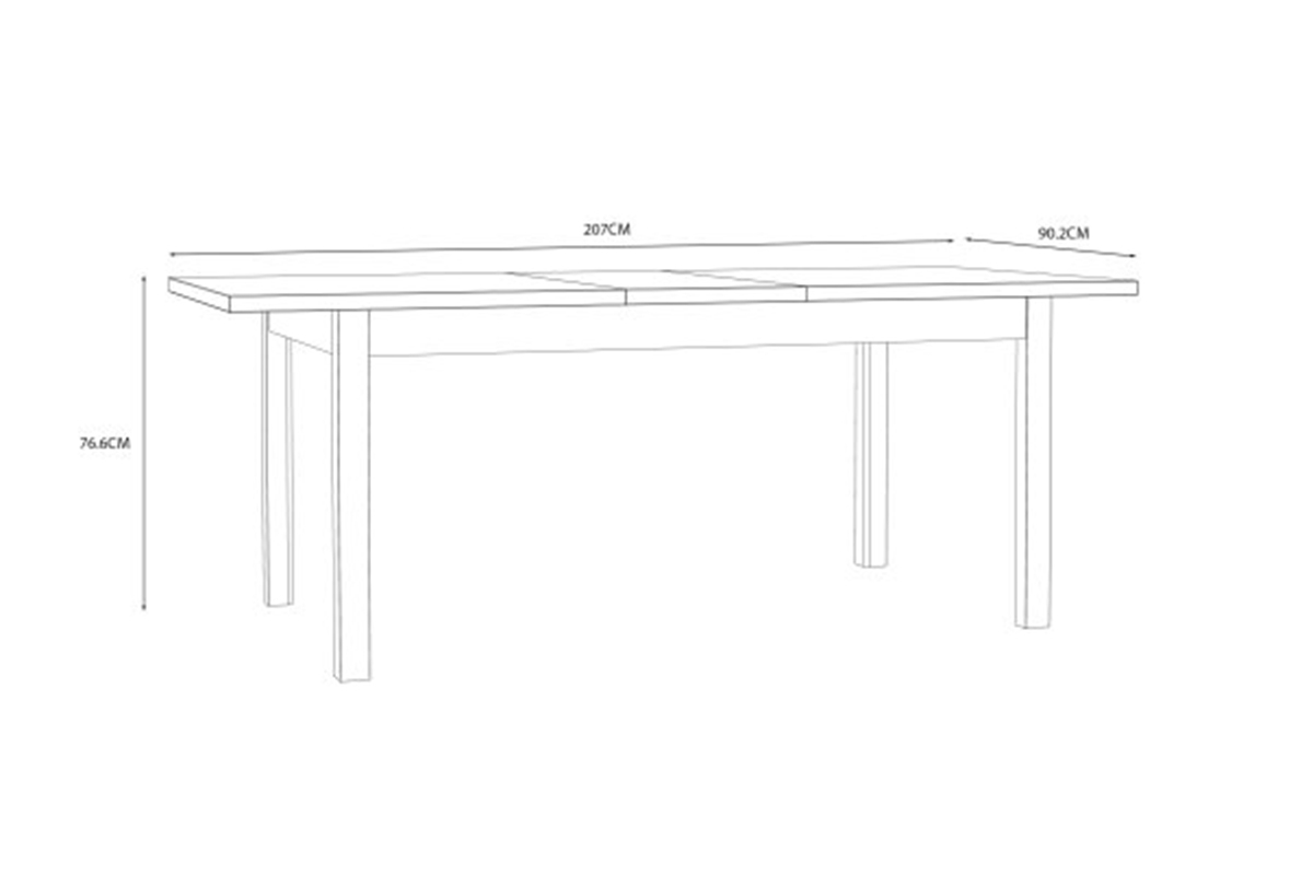 Stůl rozkládací Jytana 160 cm - Dub mauvella Stůl rozkládací Jytana 160 cm - Dub mauvella
