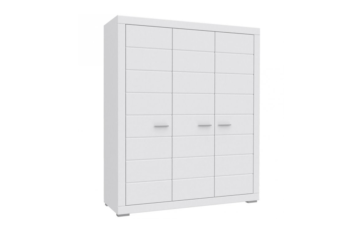 třídveřová skříň ubraniowa Snow 170 cm - Bílý  třídveřová skříň ubraniowa Snow 170 cm - Bílý 