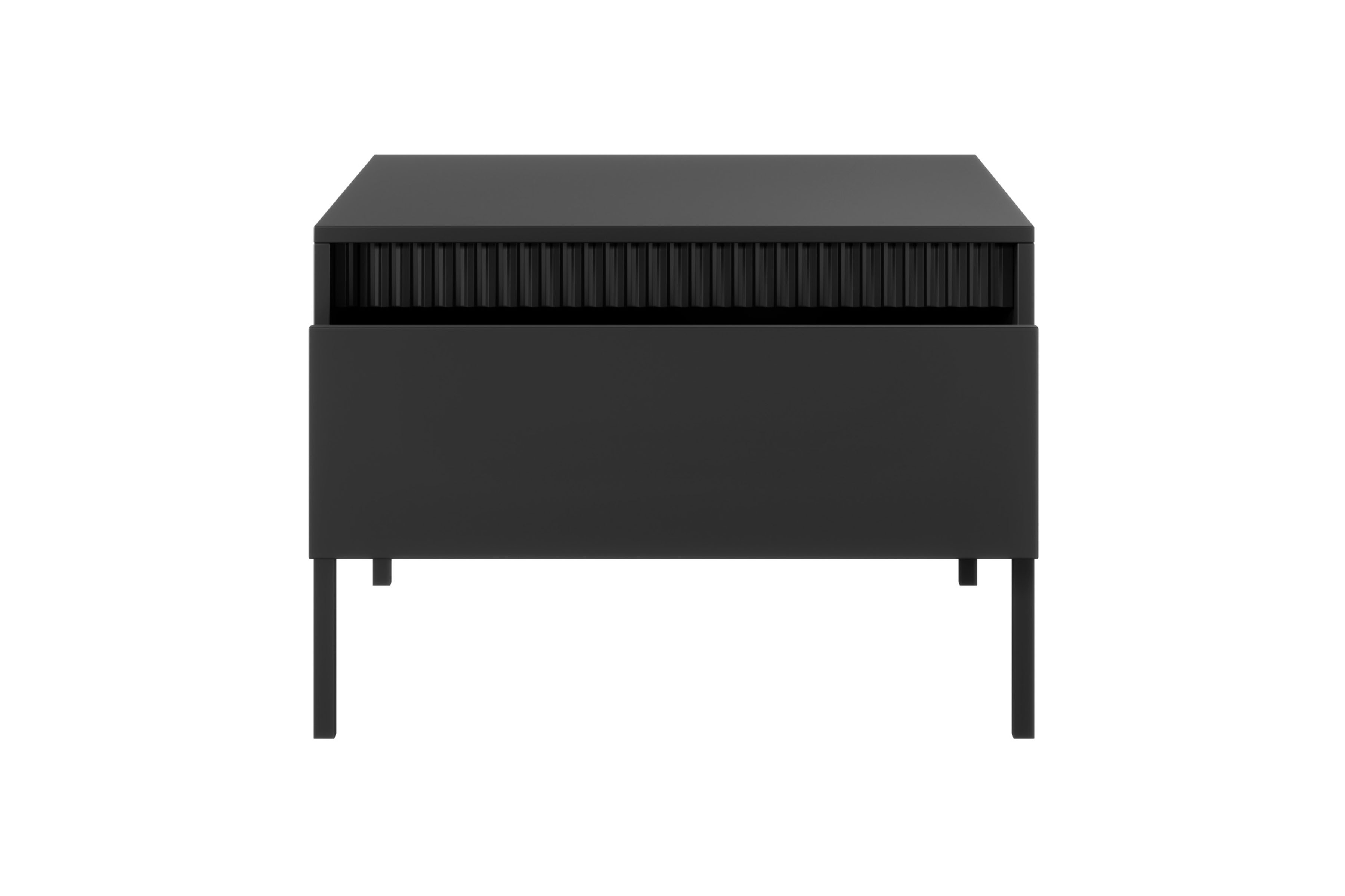 stolek kawowy Sanos z szuflada - 68x68 cm - Černý stolek kawowy Sanos z szuflada - 68x68 cm - Černý