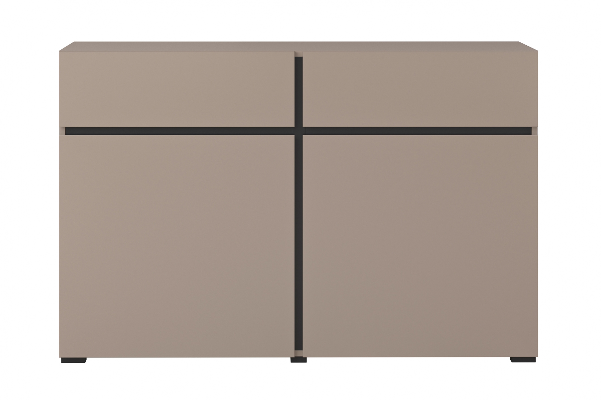 Komoda Cross 45 so zásuvkami 119 cm - congo / Čierny Komoda Cross 45 so zásuvkami 119 cm - congo / Čierny