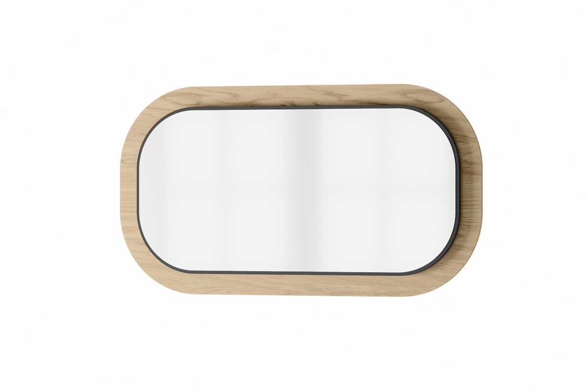 Zrcadlo wiszace Limbo 80 w drewnianej ramie 110 cm - Dub artisan Zrcadlo wiszace Limbo 80 w drewnianej ramie 110 cm - dub artisan
