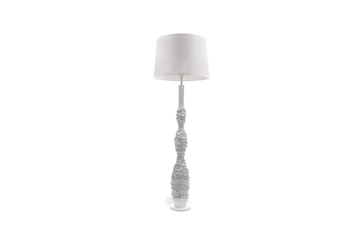 Lampa stojící Clara 02 - Bílý/Stříbrný Lampa stojící 