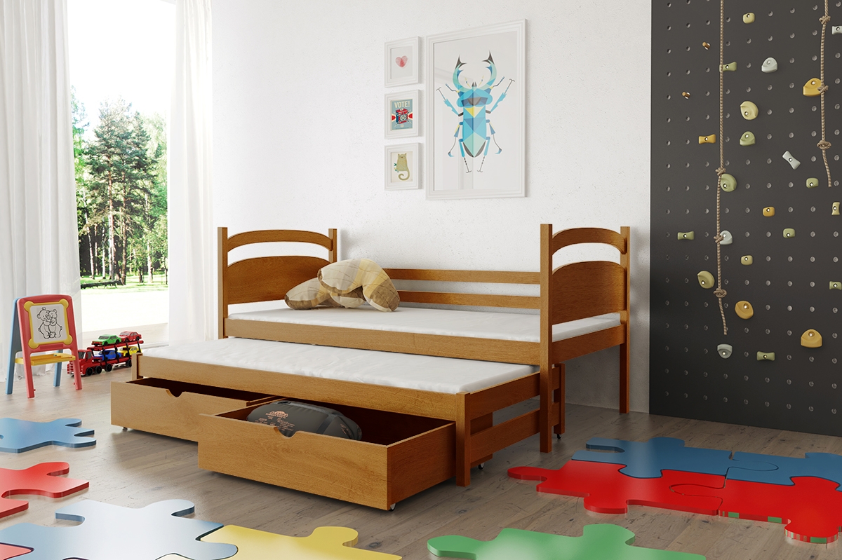 Detská posteľ Pinoki Certyfikat Detská posteľ so zásuvkami 