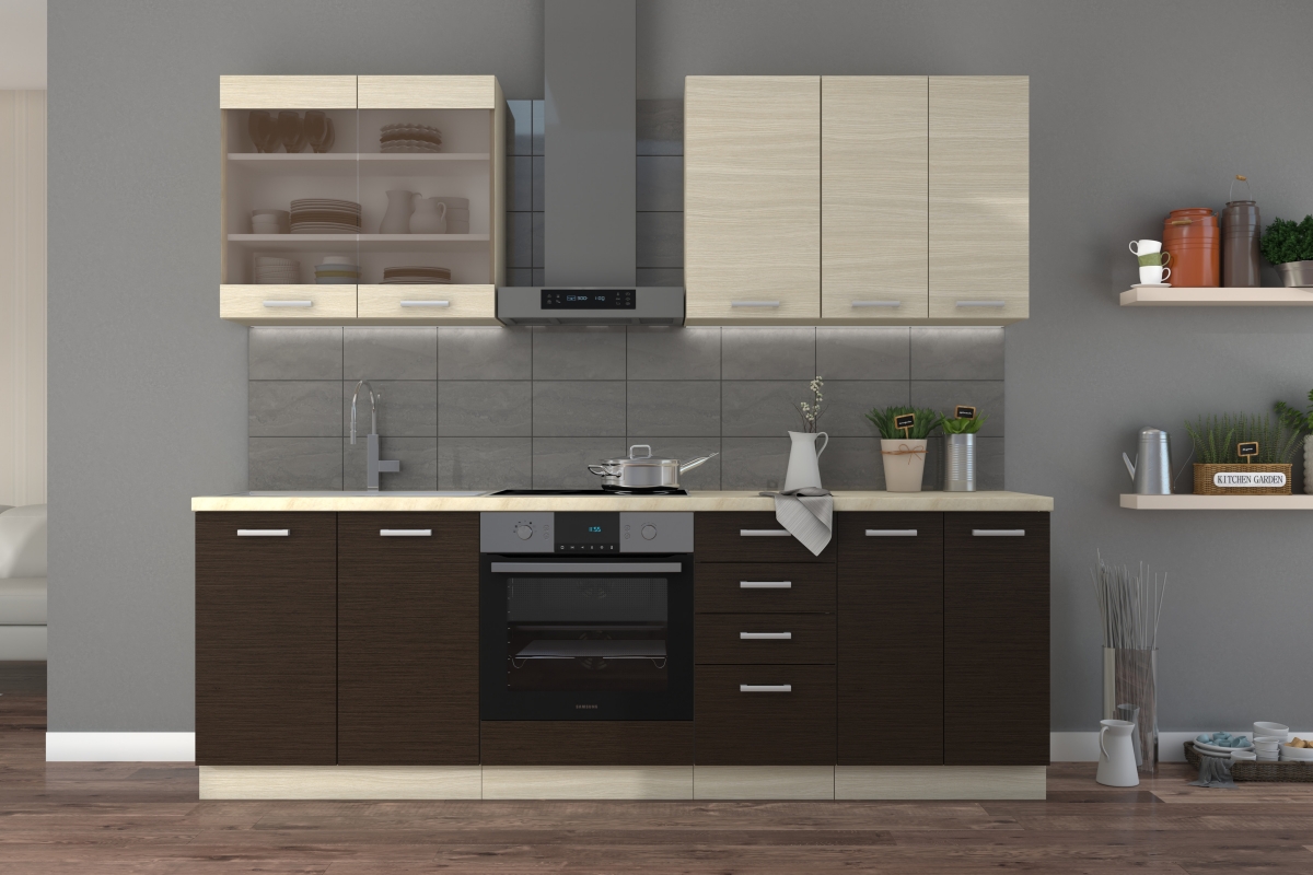 Amox 40D 4S BB - Skrinka dolná  kolekcia nábytku kuchynského Amox - vizualizácia 