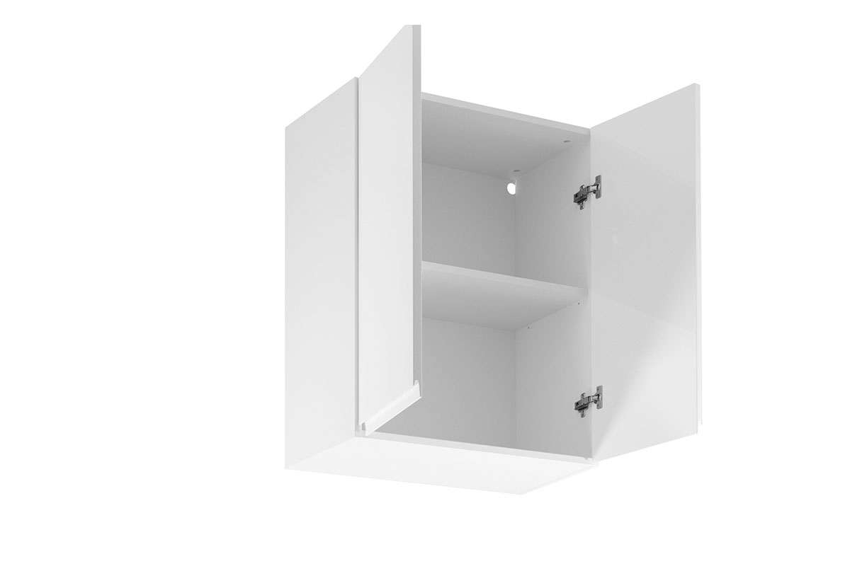 Aspen G60 - függőszekrény két ajtóval - fehér Szafka konyha függő két ajto Aspen G60 - wnetrze