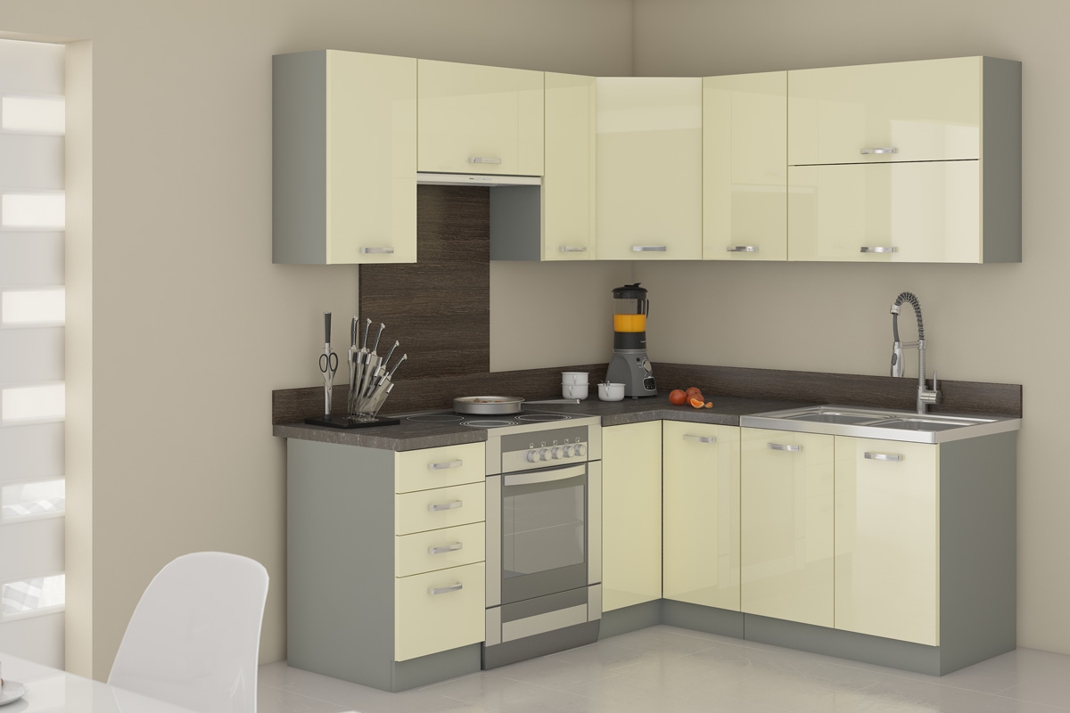 Karmen 60 D 1F BB - dolná skrinka Komplet kuchyňského nábytku Laon - vizualizácia 3