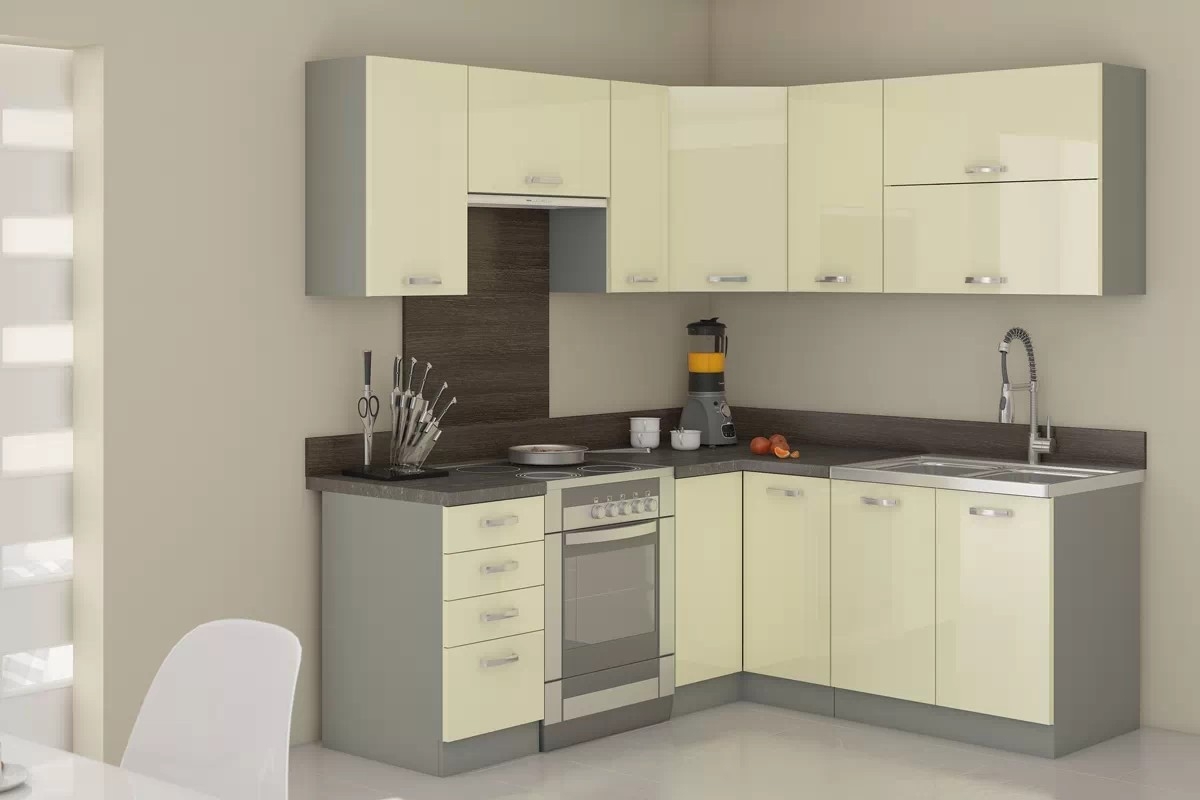 Karmen 80 D 3S BB - Skrinka dolná so zásuvkami Komplet kuchyňského nábytku Laon - vizualizácia 2