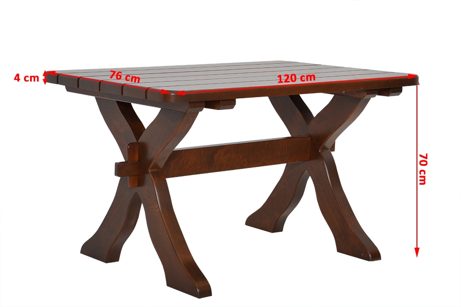 Stůl Excelent 120 cm Cypřiš Stůl zahradní Excelent 120x72 cm - cyprys