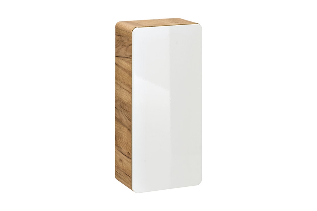 Závěsná koupelnová skříňka Aruba 830 - 35 cm - bílý lesk / dub zlatý Skříňka lazienkowa závěsná aruba 