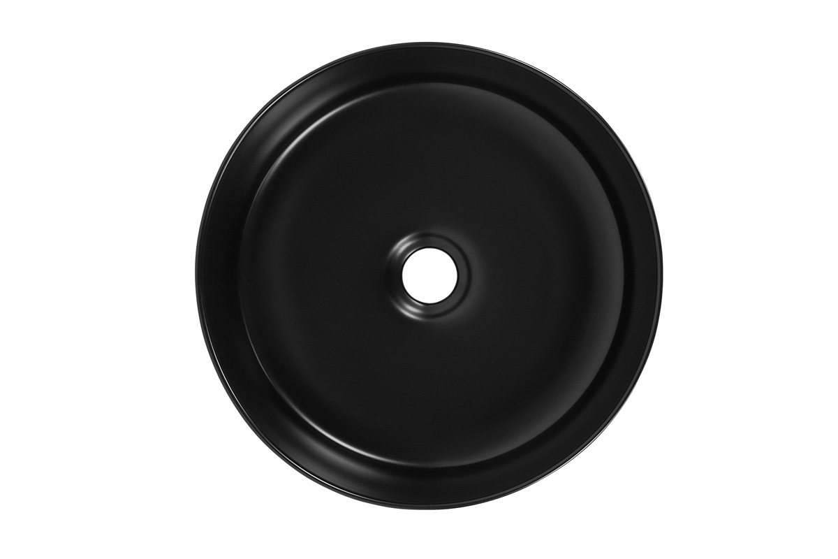 Keramické umývadlo na desku Simple UM-6259  černé Bílé Umývadlo 