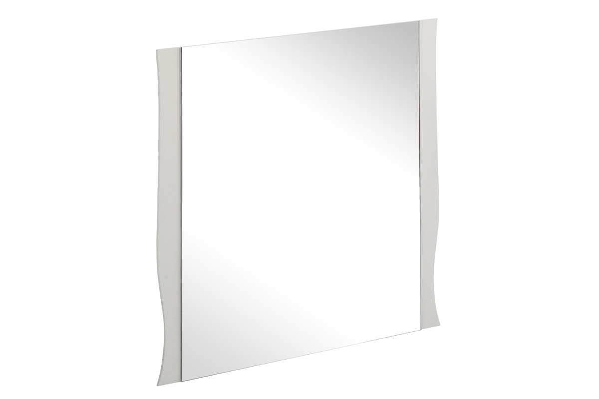 Komplet nábytku dřevěného do koupelny Elisabeth - 60 cm velké bílé Zrcadlo v dřevěném rámu