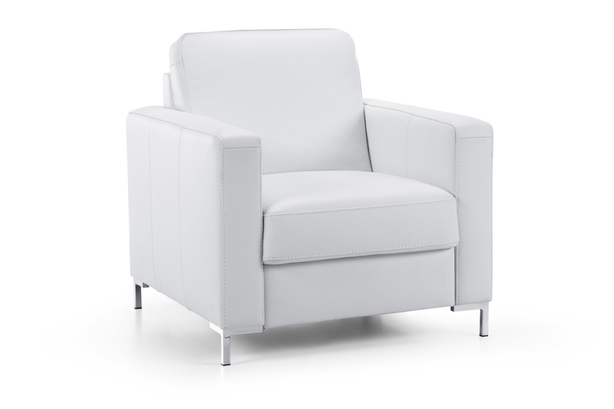 Křeslo odpočinkové Basic - Etap Sofa Bílý Křeslo