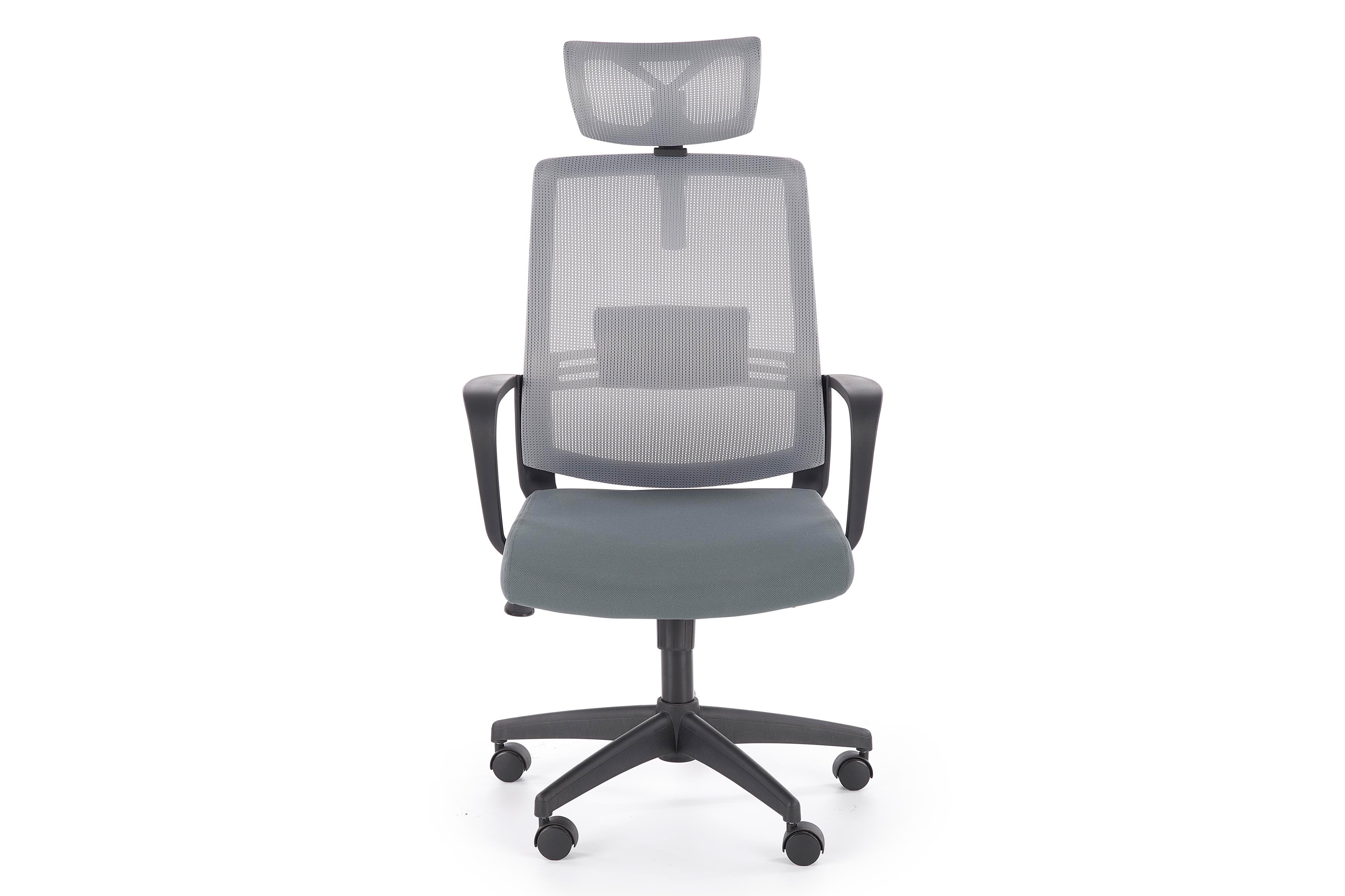 Kancelářská židle Arsen - popelavá Kancelářske křeslo Arsen z rekulowanym podparciem plecow - popel