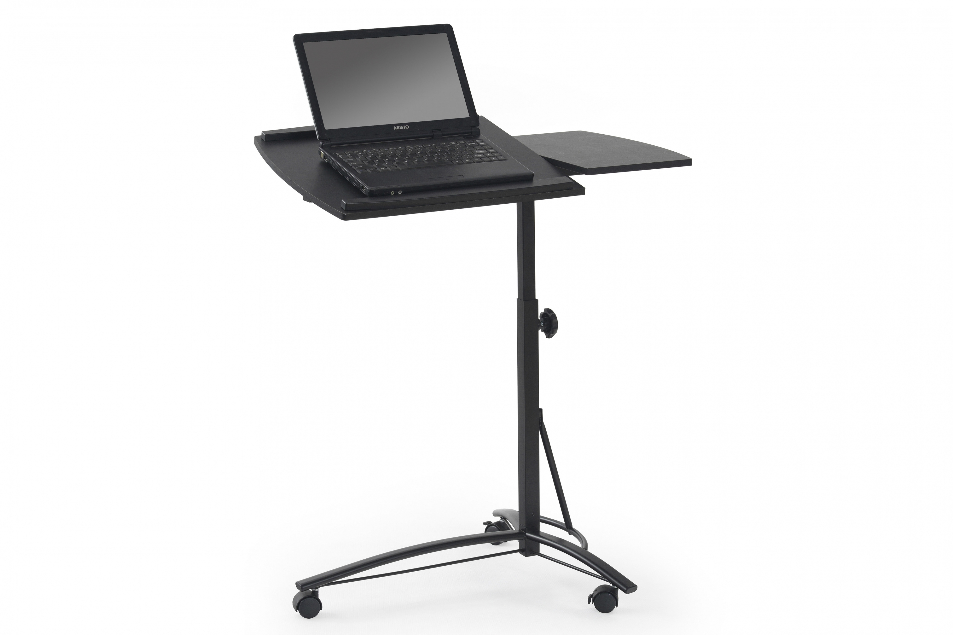 B14 laptop asztal - 73 cm - fekete asztal pod laptopa B14 z regulacja wysokosci 73 cm - fekete
