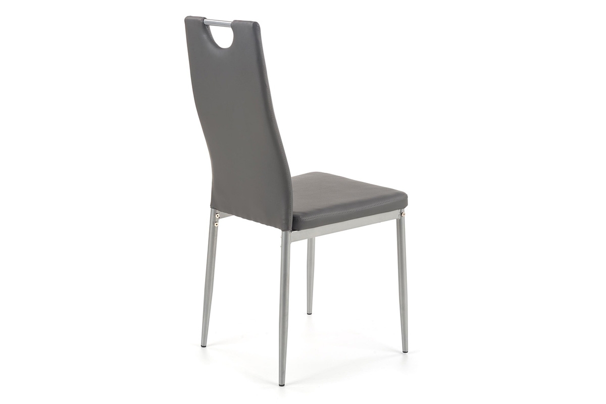 Židle do jídelny K202 popelavá židle do jídelny K202 z metalowymi nogami - popel