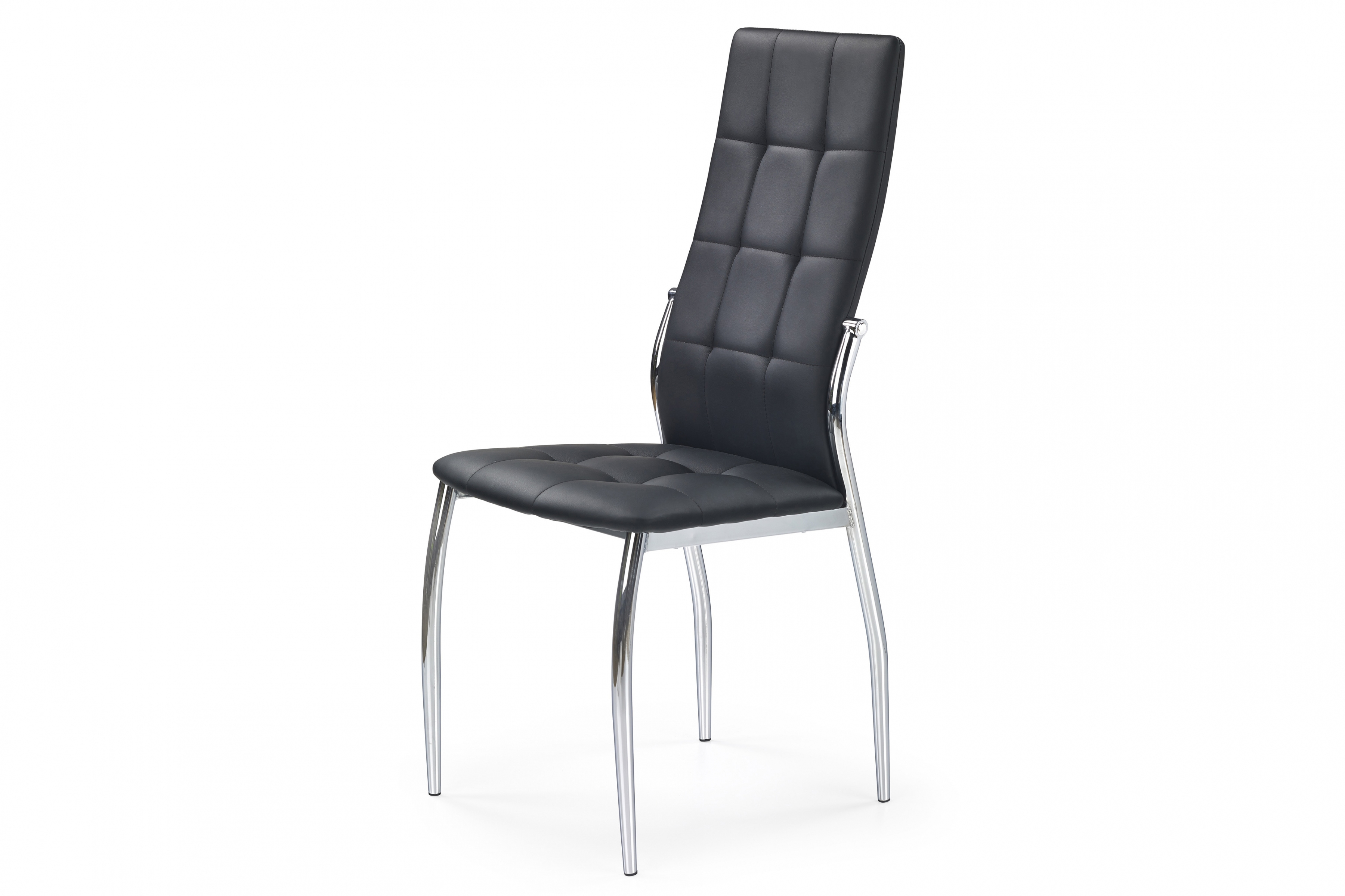 Jídelní židle K209 - černá židle čalouněné K209 z metalowymi nogami - Černý