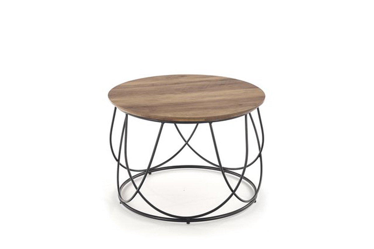 Konferenční stolek NUBIRA - Ořechový/Černý Konferenční stolek 