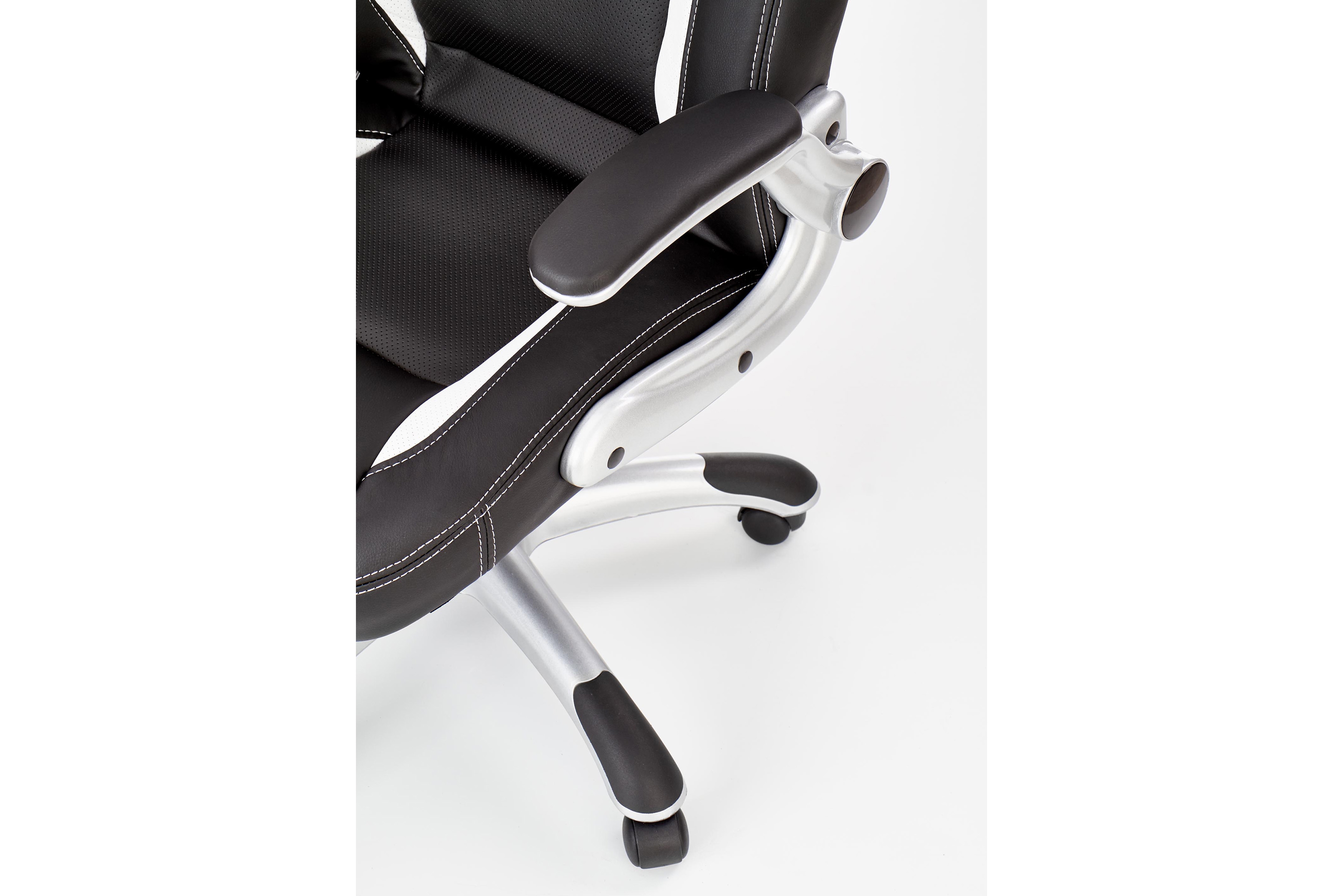 Saturn modern irodai szék - fekete korszerű fotel iroda Saturn z podlokietnikami - fekete