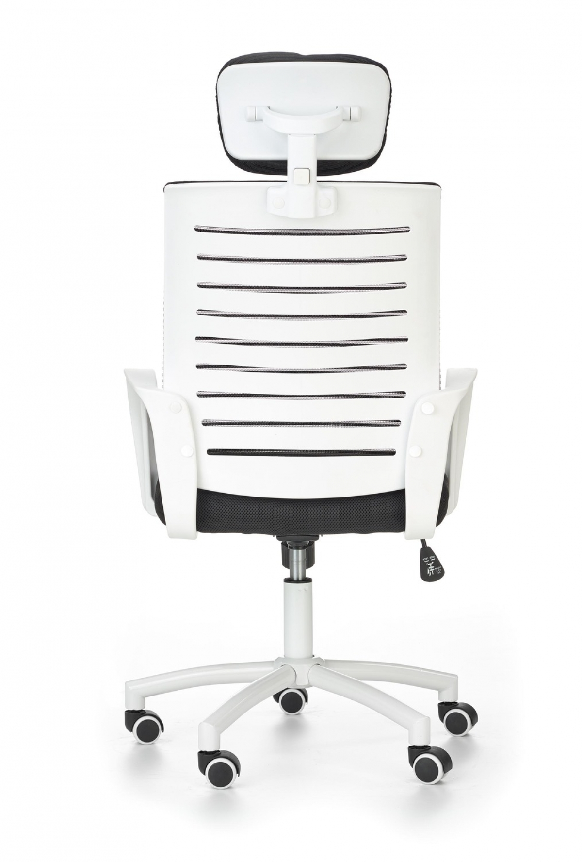 Kancelářská židle Socket - bílá / černá Bílý Křeslo z czarna tapicerka