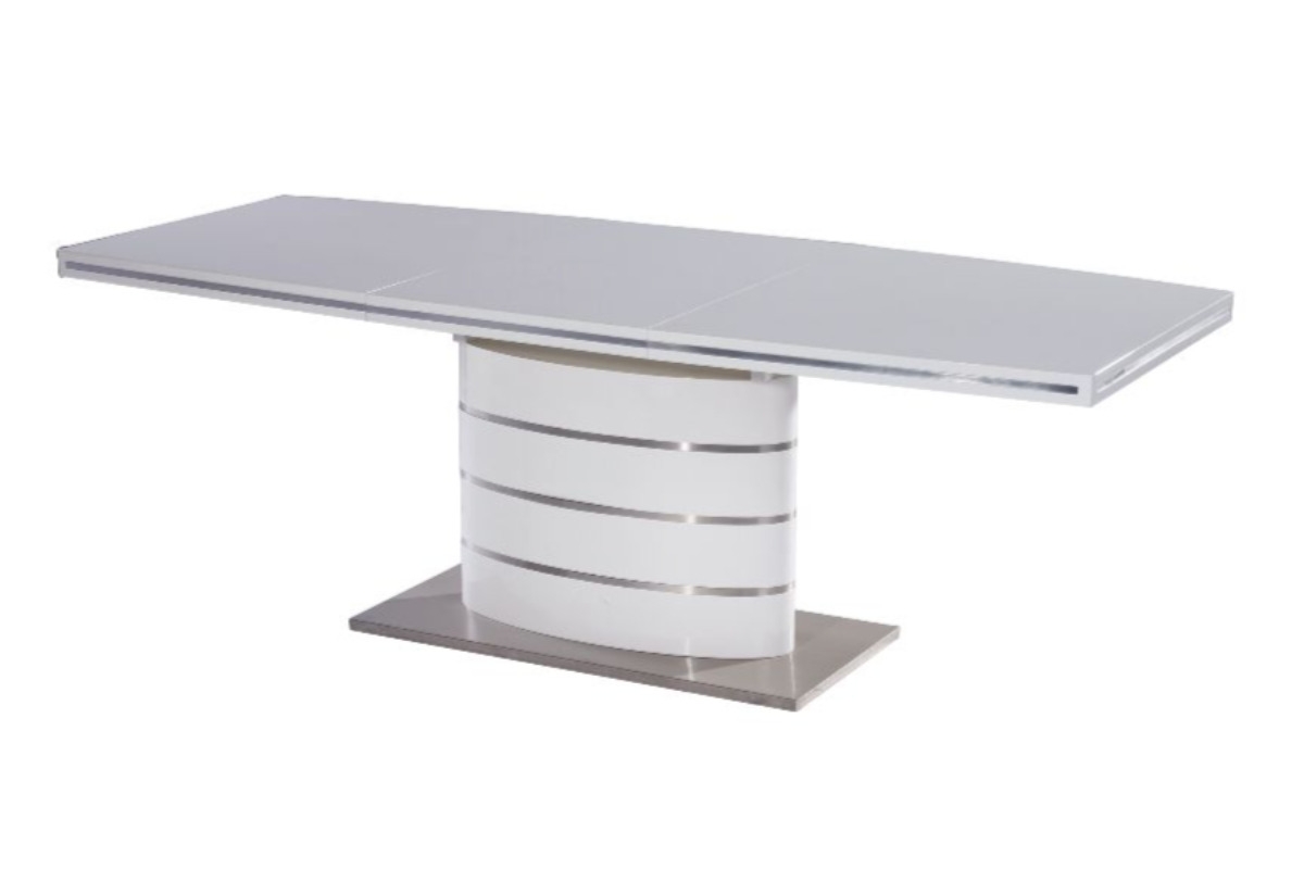 stôl rozkládací Fano 160(220)X90 - Biely lak stôl fano biely 160(220)x90