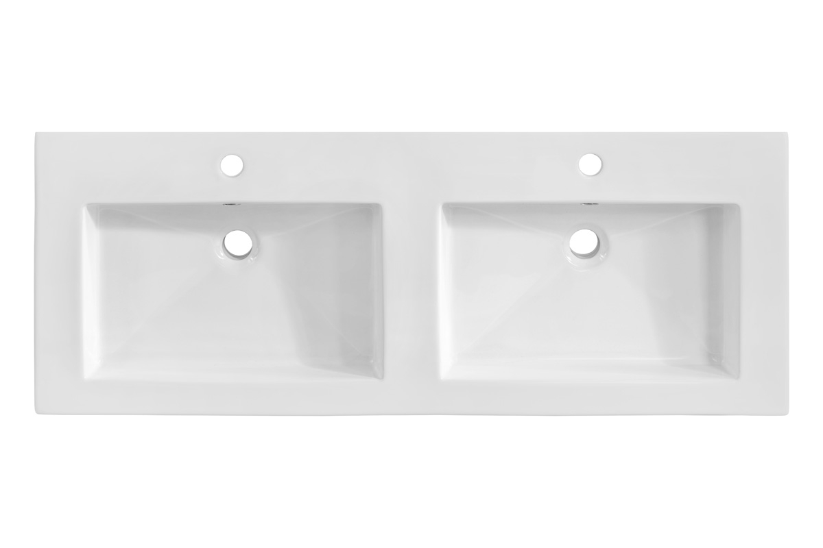 Dvojité umývadlo UM-8070-120D bílé dvojité umývadlo 