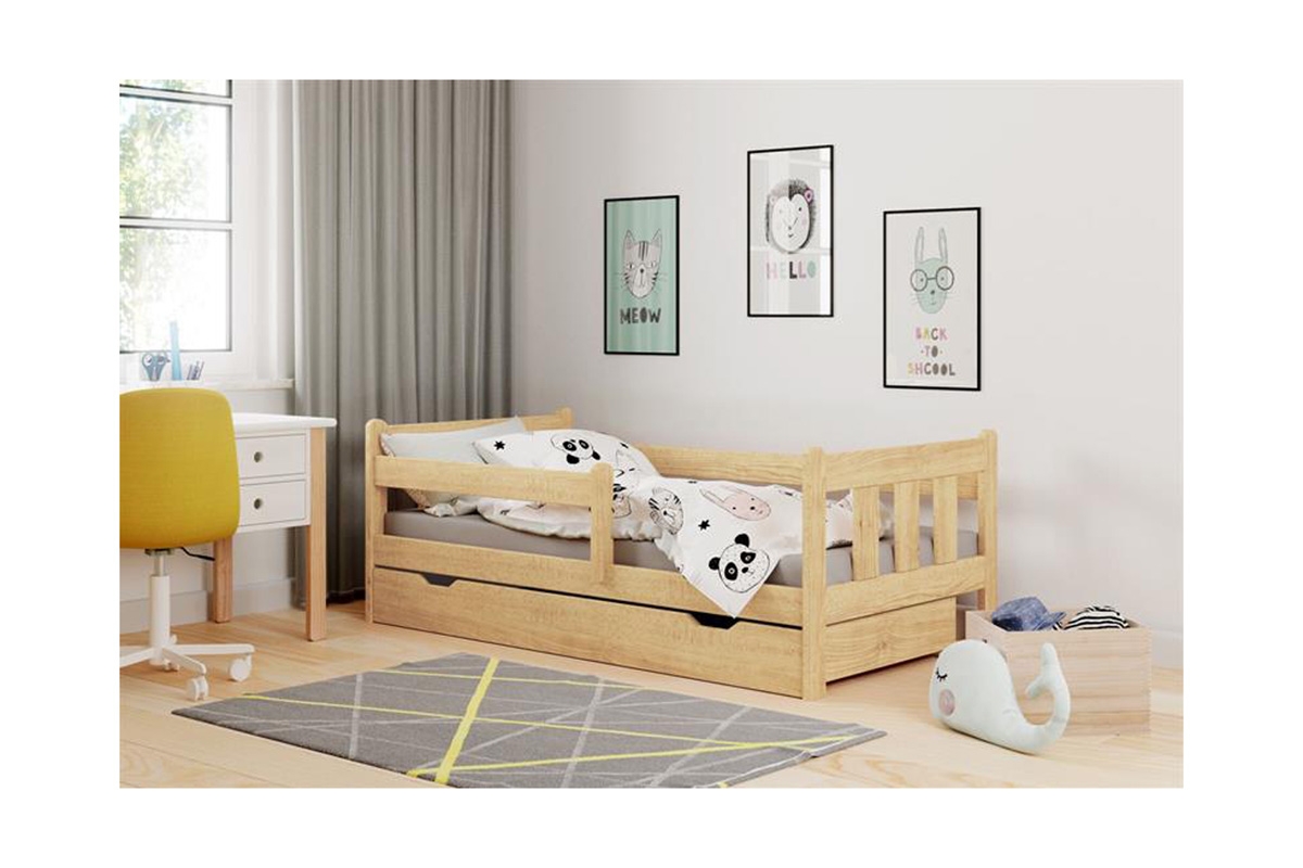 Dětská postel se zásuvkou Marinella 80x160 - Borovice postel Borovice 