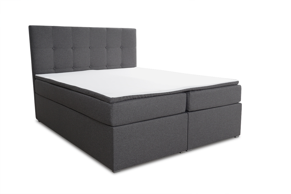 Kontinentální postel Nerino 160x200 šedá postel do ložnice 