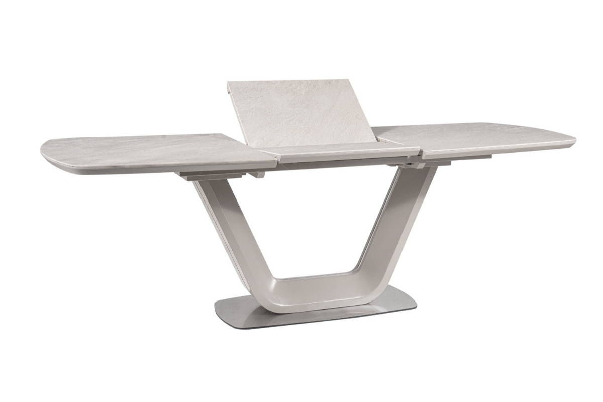 Stůl rozkládací Armani 160(220)X90 - šedý ceramic Stůl ARMANI CERAMIC šedý MAT 160(220)X90