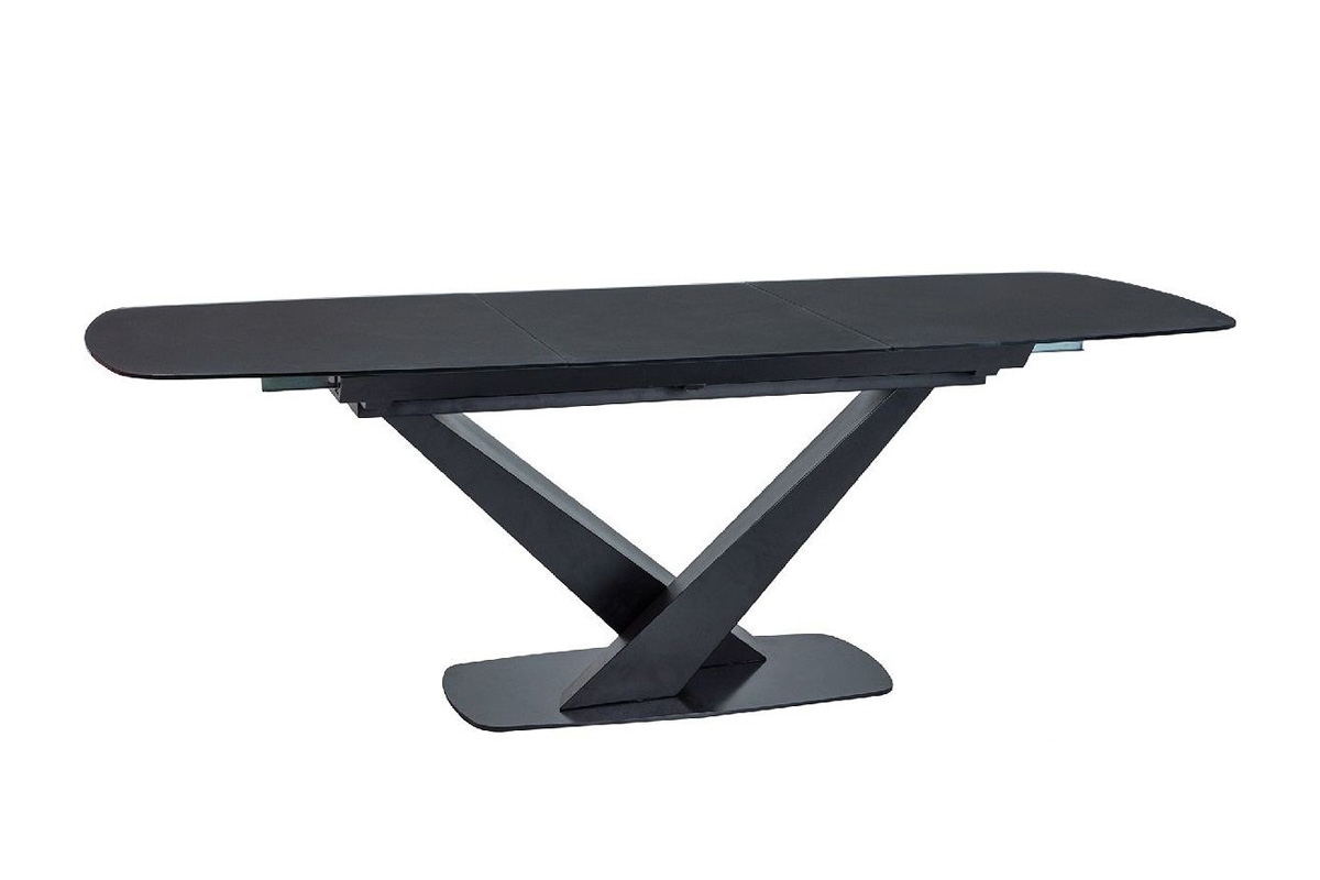 stôl rozkládací Cassino I - čierny mat  rozkladany Stôl 