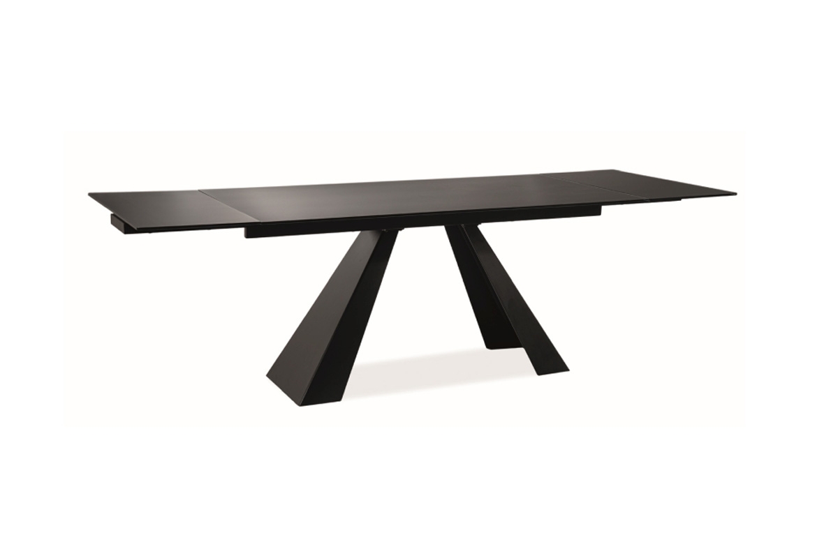 Stôl SALVADORE Čierny MAT 160(240)X90  Stôl SALVADORE Čierny MAT 160(240)X90