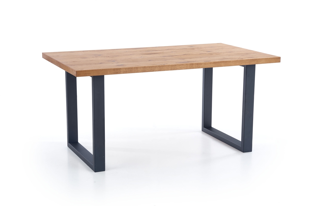 stôl rozkládací Perez - svetlý dub / čierny PEREZ Stôl