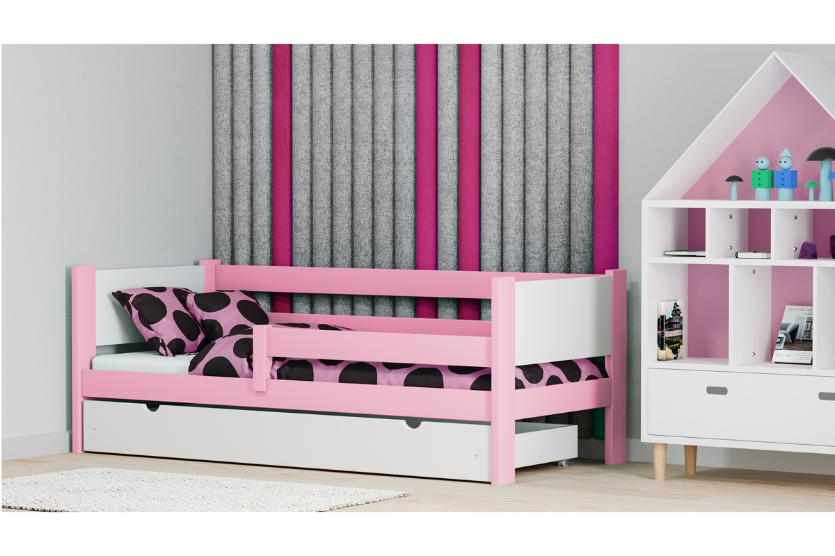 Dětská dřevěná postel Denis Postel se zásuvkou