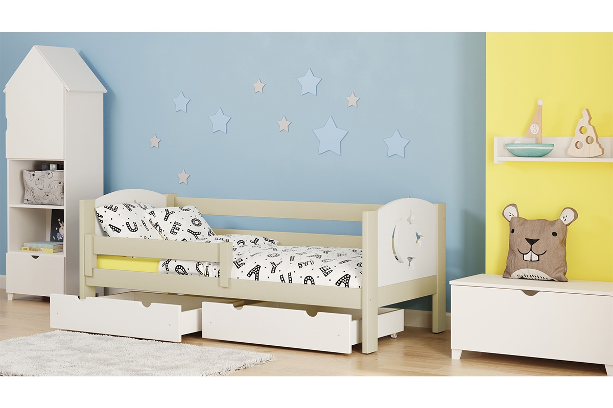 Dřevěná dětská postel Denis III Hvězdy dětská postel