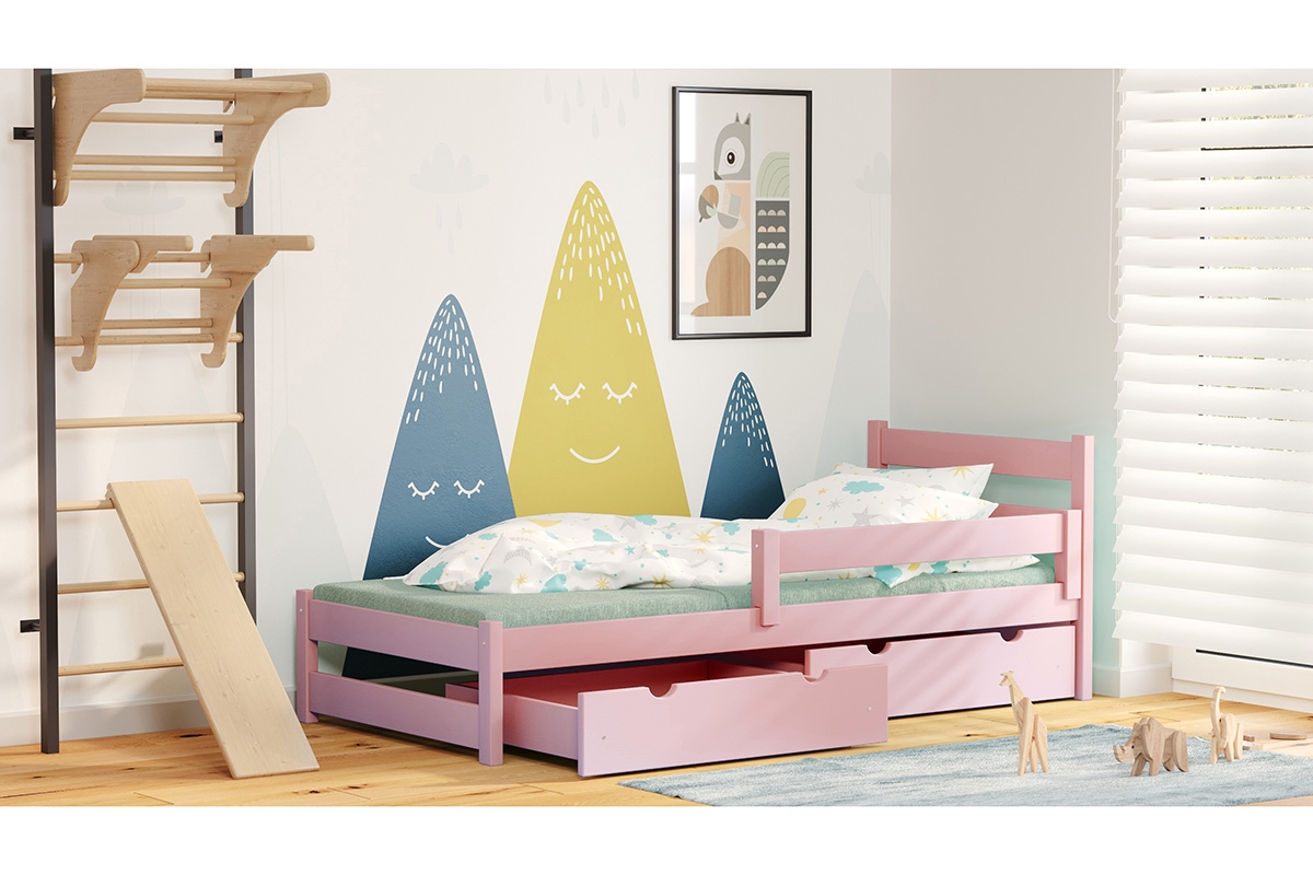 Drevená detská posteľ Ola Posteľ dla przedszkolaka