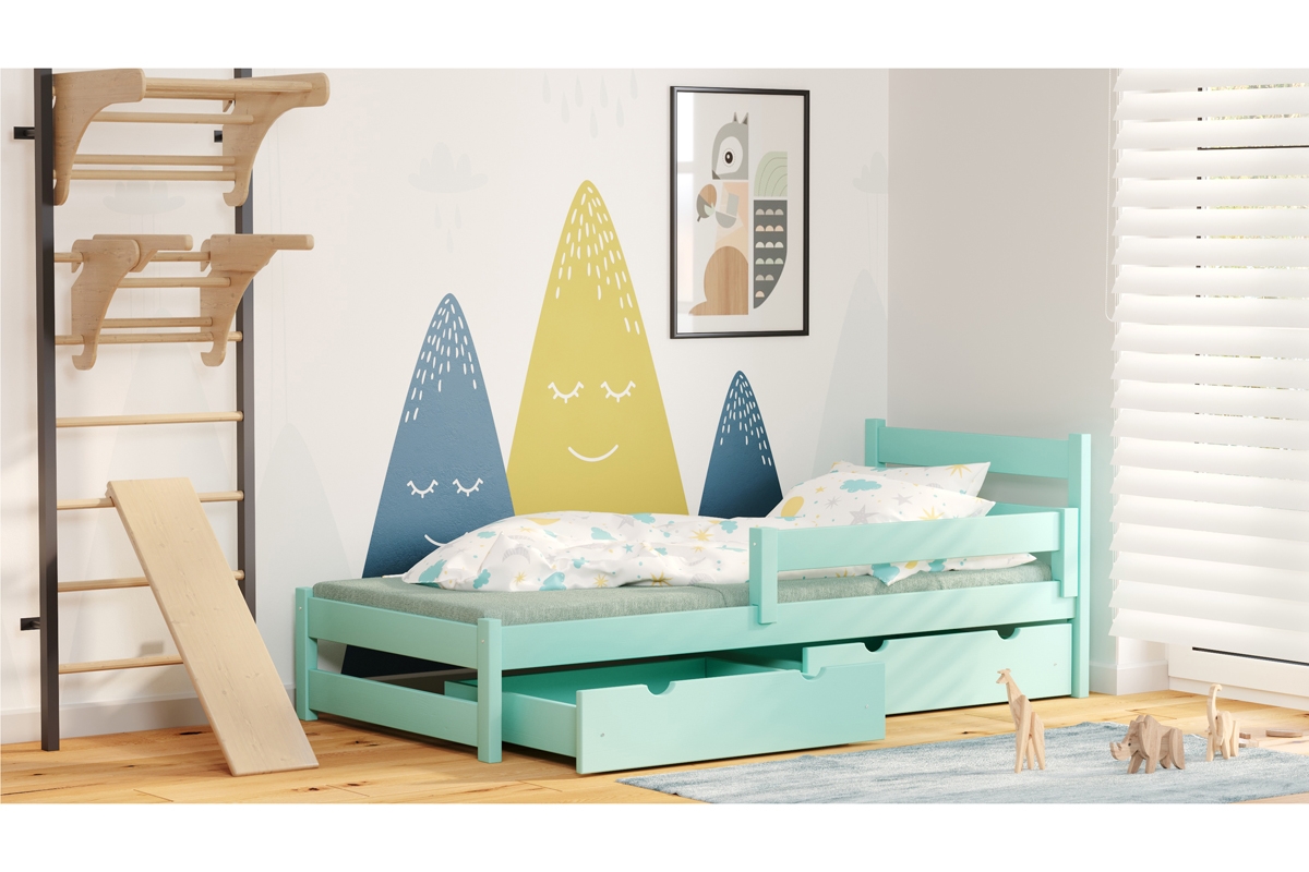 Dětská dřevěná postel Ola moderní Dětská postel