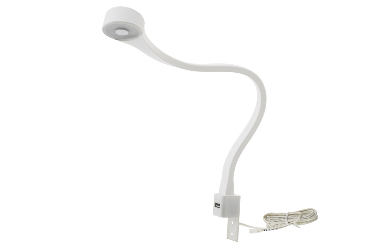 LED-es éjjeli lámpa USB-vel Bogart Flex LED lampička do Postele s USB Bogart Flex