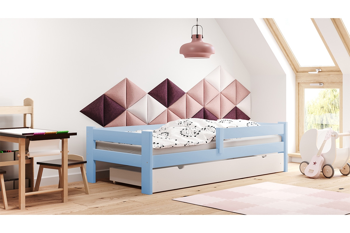 Dětská dřevěná postel Tymek Modrá Dětská postel