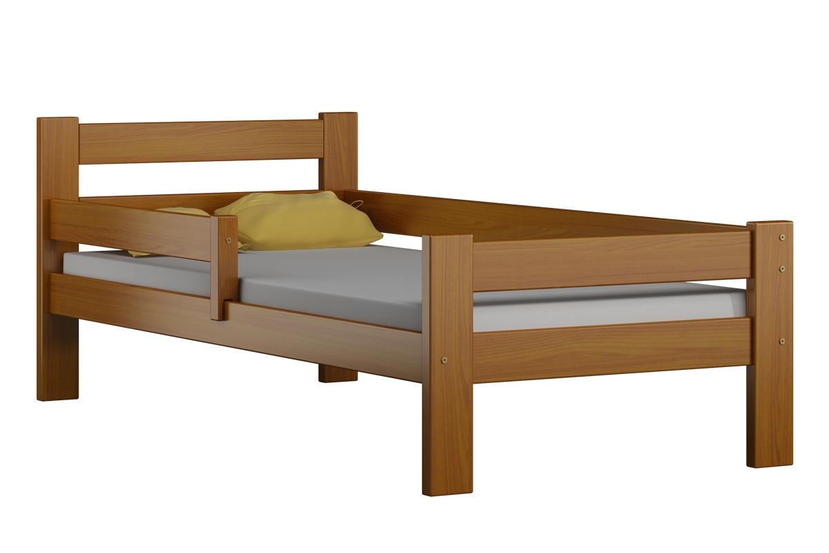 Dřevěná dětská postel Tymek II postel s rovnými nohami