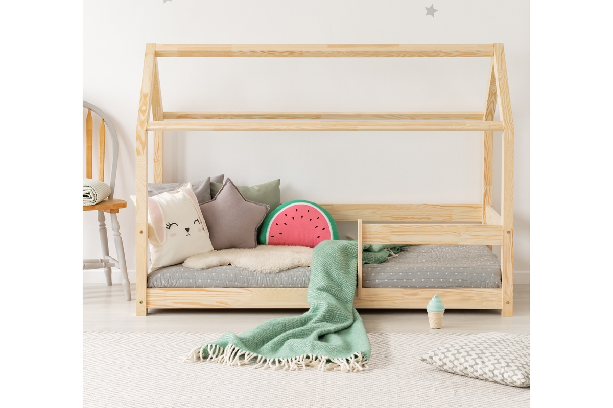 Detská posteľ domček so zábranou Melka  Detská posteľ 