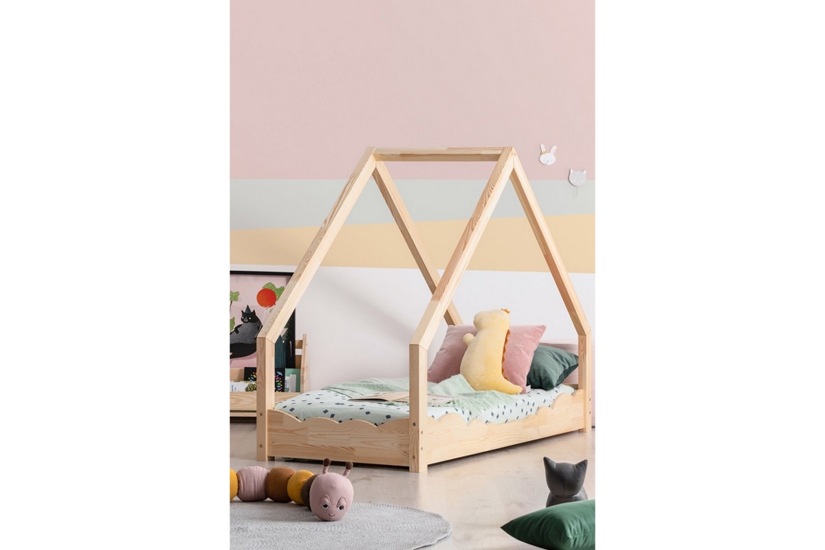Postel dětská domeček Lookie D postel dřevěná