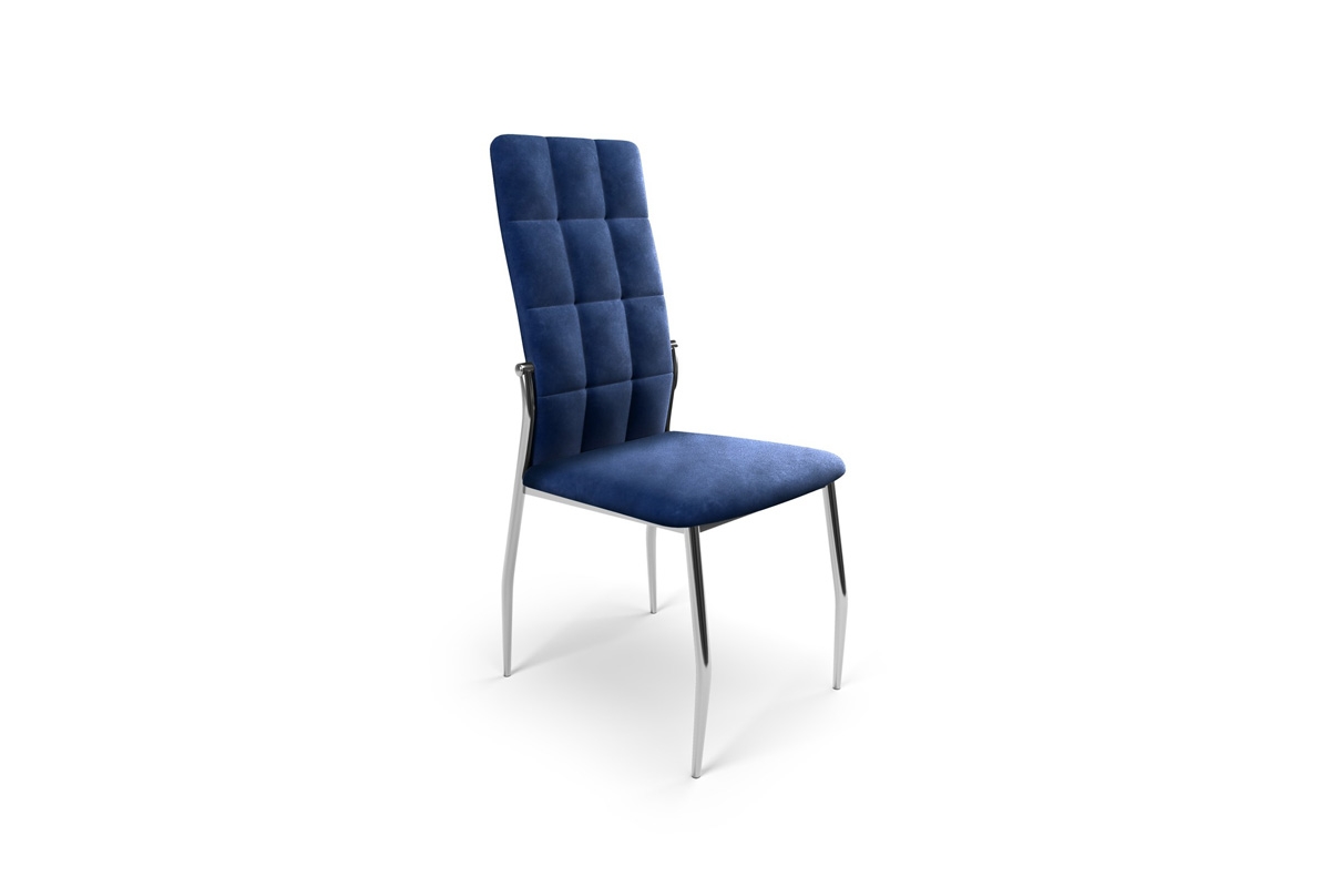 Čalouněná židle K416 - tmavě modrá k416 Židle tmavě modrý velvet