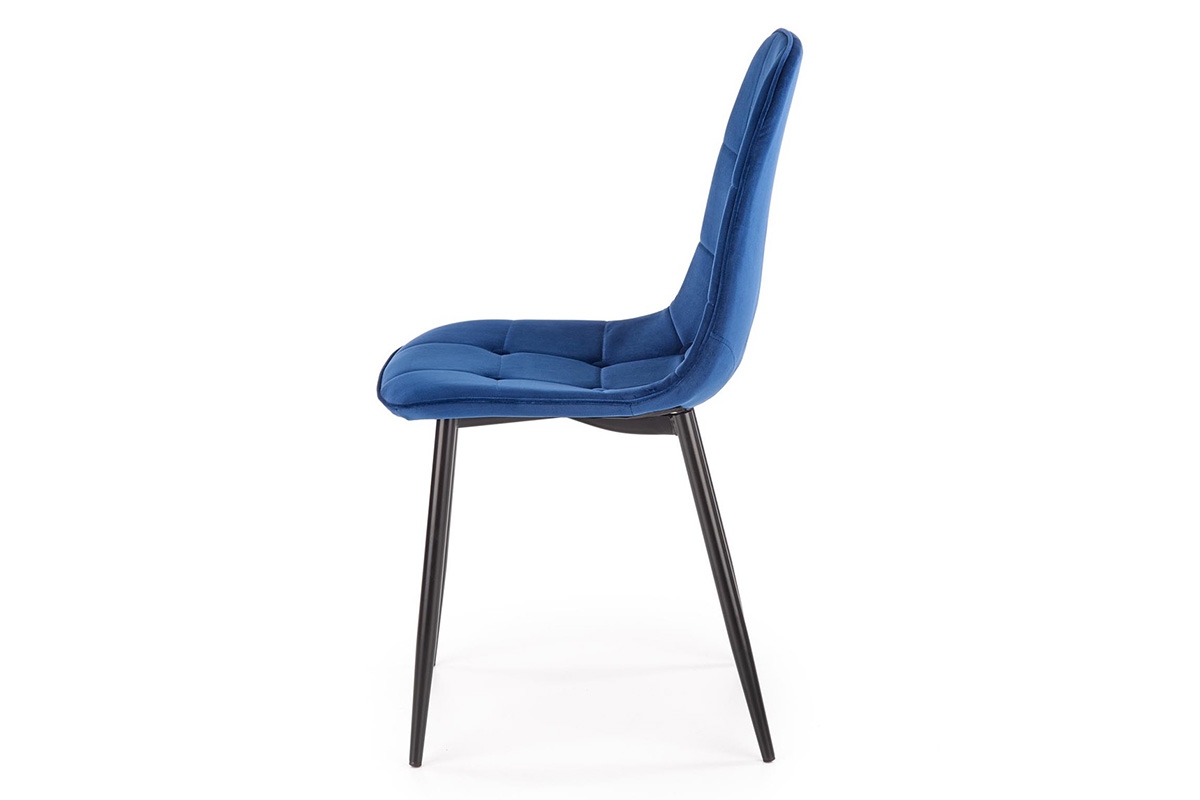 Čalouněná židle K417 - tmavě modrá moderní židle čalouněné K417 - tmavě modrý velvet