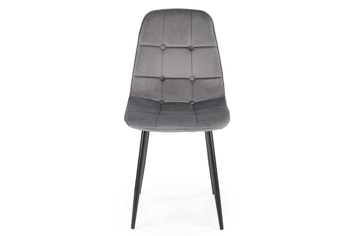 Čalouněná židle K417 - popelavá moderní židle čalouněné K417 - Popelový velvet