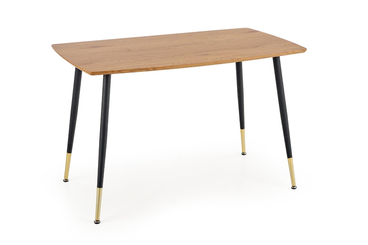 Jedálenský stôl Tripolis 120x70 cm - dub zlatý / čierna stôl Tripolis - Dub zlaté / Čierny