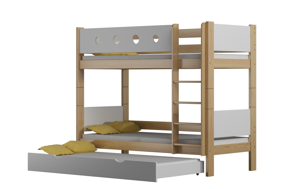 Postel patrová dřevěná Feliks do 3 os. postel výsuvná