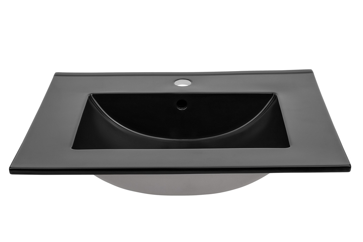 Keramické umývadlo Lava UM-8003-60 - Black Černé Umývadlo do koupelny