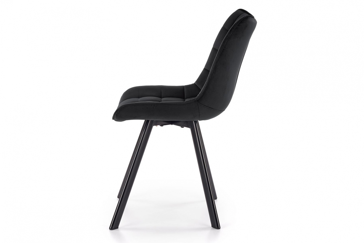 Scaun tapițat K332 - Negru scaune Tapițată K332 pe bază de metal - negru / negru Picioare