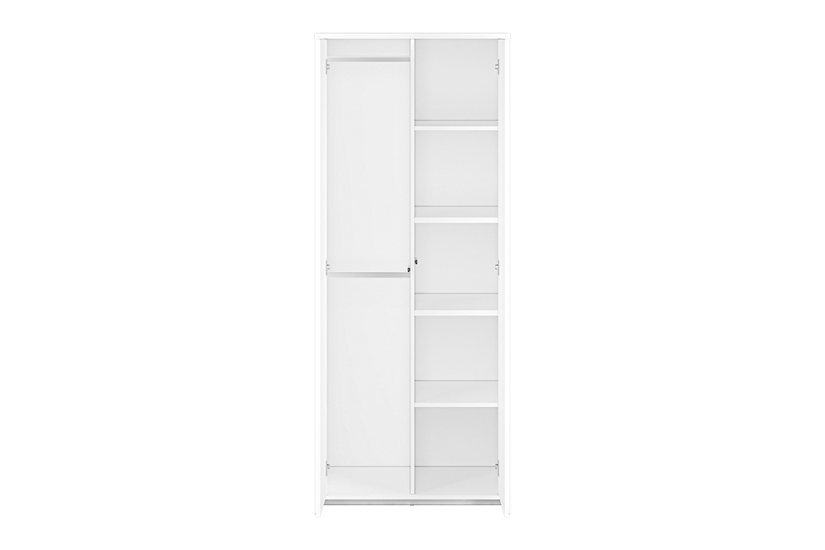 dvoudveřová skříň Kendo 03 - 80 cm - Bílý Skříň dvoudveřová